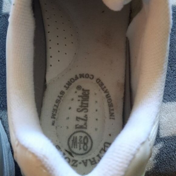 E.Z. Strider Mens White Ultra-Zorb Plus Non Marking Outsole Sneaker Size 8.5 - Picture 11 of 14